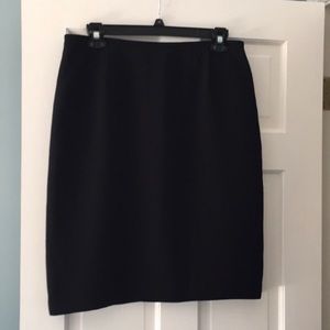 Kasper black pencil business skirt